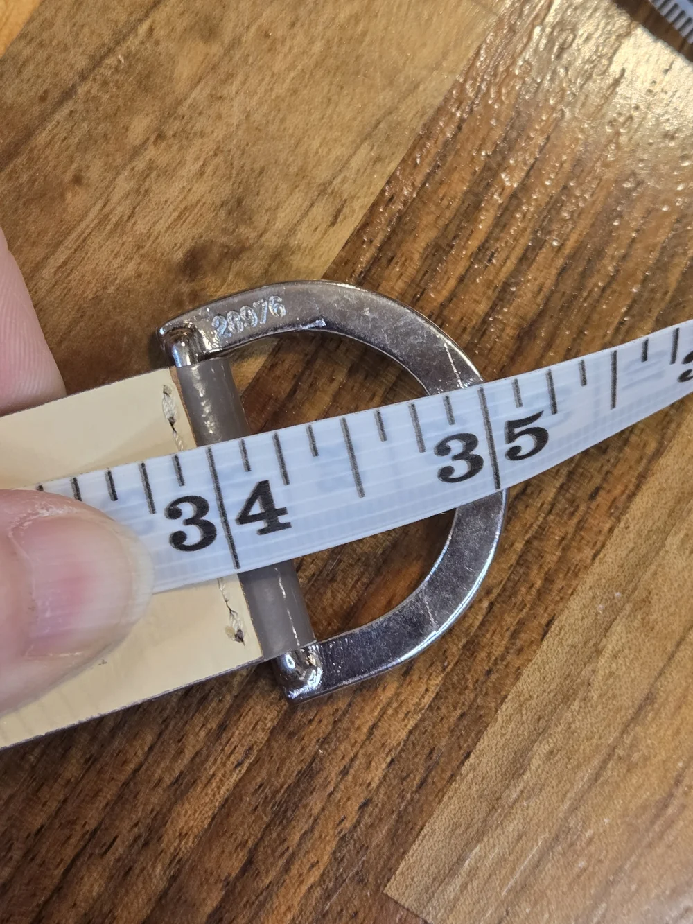 Punto Fibbia Italian Leather Belt - Minimalist Silver Hook Buckle 35